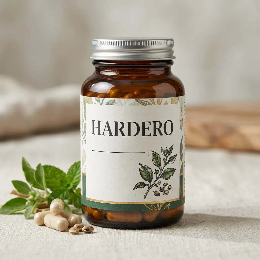 Hardero men's prostate wellness food supplement bottle